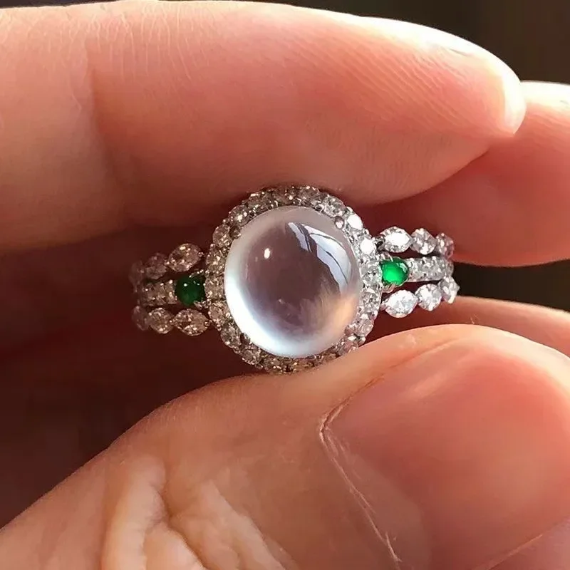 High quality natural Ice seed chalcedony rings for women Gentle style sparkling engagement rings crystal luxury wedding jewelry
High quality natural Ice seed chalcedony rings for women Gentle style sparkling engagement rings crystal luxury wedding jewelry