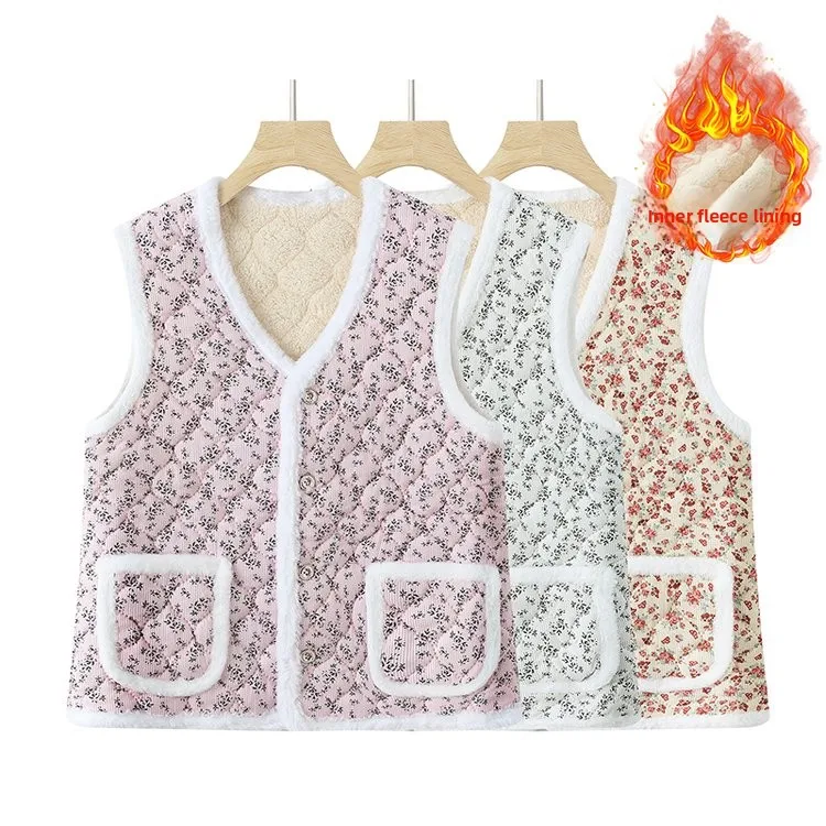 Winter Thiened Fce Lined Warmest Vest New Sle for Middle-Aged And ly Women Faionable Fur Trimmed ular Model
Winter Thiened Fce Lined Warmest Vest New Sle for Middle-Aged And ly Women Faionable Fur Trimmed ular Model