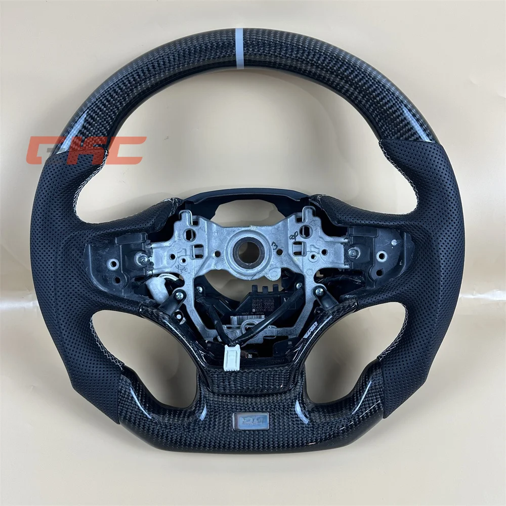 Customized black leather carbon fiber steering wheel white stitch for 2018 2019 2020 2021 2022 2023 2024 2025 L-exus E-S U-X L-S
Customized black leather carbon fiber steering wheel white stitch for 2018 2019 2020 2021 2022 2023 2024 2025 L-exus E-S U-X L-S