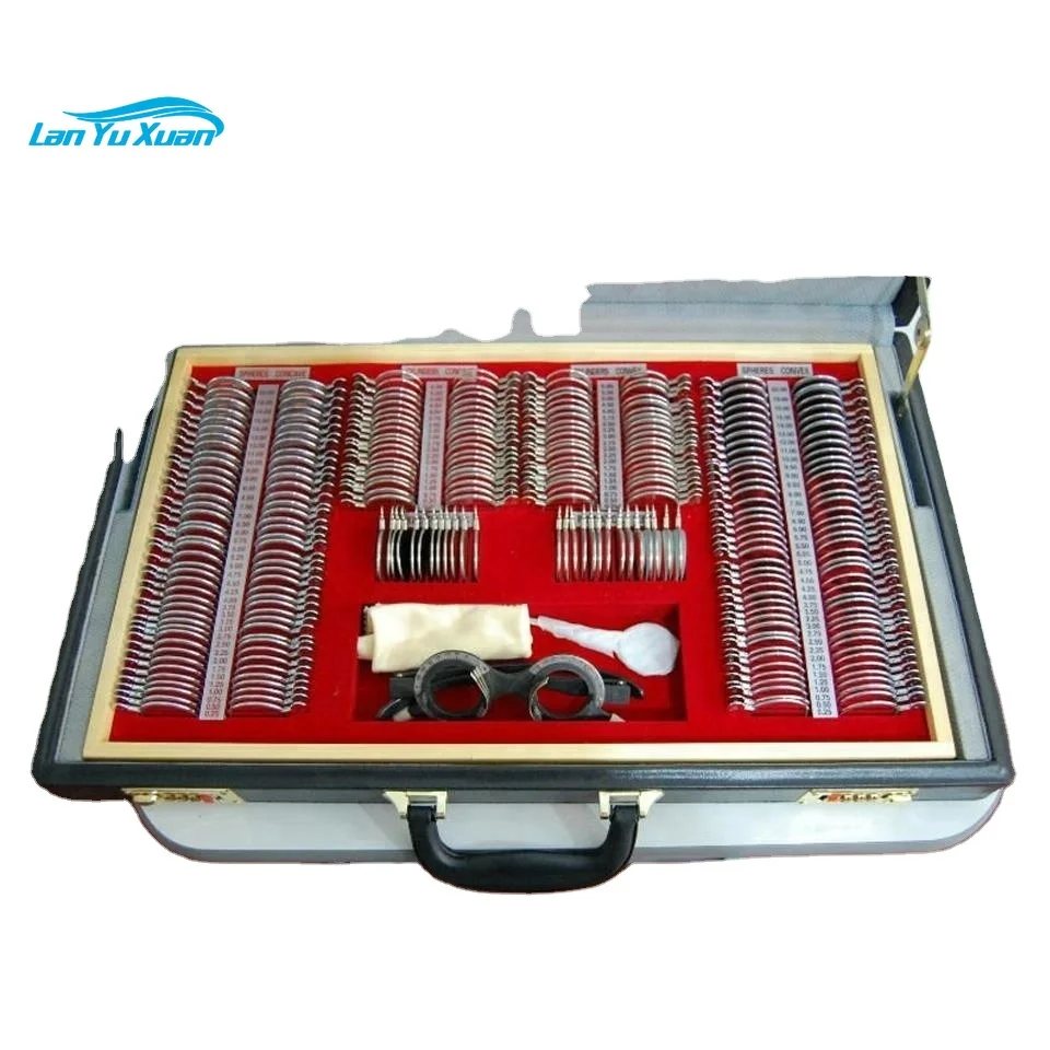 chinese optical ophthalmic instrument trail lens set with frame 266 pieces metal rim with aluminium leather case BL-4302
chinese optical ophthalmic instrument trail lens set with frame 266 pieces metal rim with aluminium leather case BL-4302