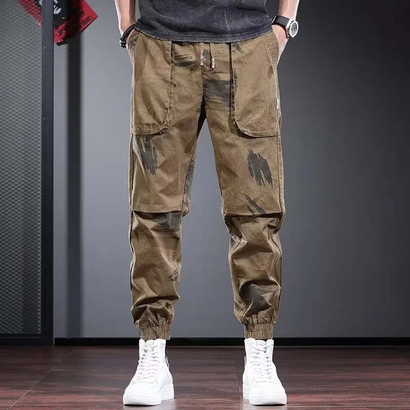 Thin and durable work pants, men's trendy brand solid color ankle pants, versatile casual workwear ankle pants
Thin and durable work pants, men's trendy brand solid color ankle pants, versatile casual workwear ankle pants