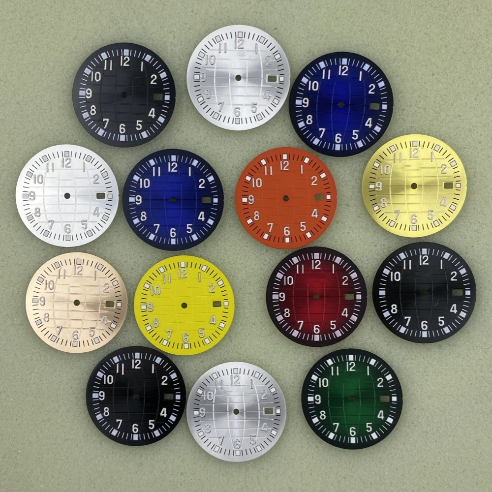 32mm S logo dial Solar radial print literal Green light watch modification accessories for NH35 movement
32mm S logo dial Solar radial print literal Green light watch modification accessories for NH35 movement