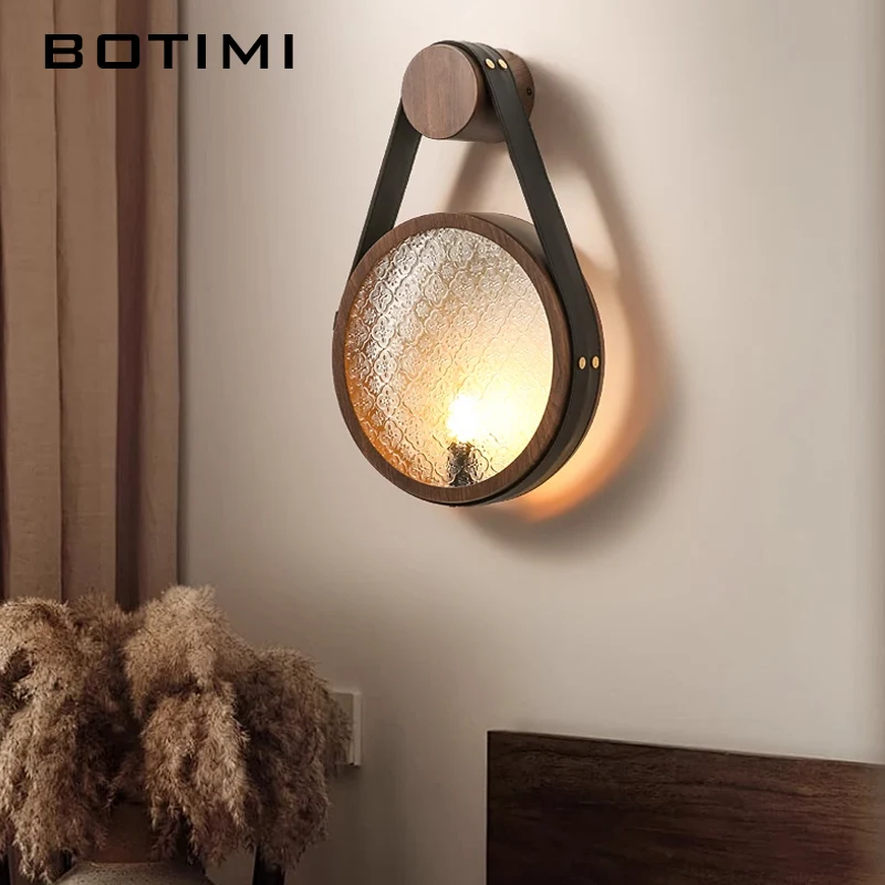 BOTIMI 2025 Nordic Round Wall Lamp Modern Glass Wall Sconce Luminaira Metal Bedside Light Brown Decorative Lighting Fixture
BOTIMI 2025 Nordic Round Wall Lamp Modern Glass Wall Sconce Luminaira Metal Bedside Light Brown Decorative Lighting Fixture