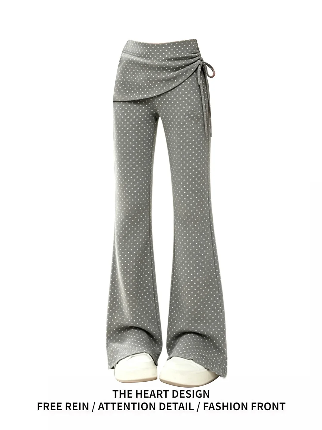 Cool Summer Polka Dot Print Slimming Micro Flared Casual Pants Trendy Thin Lightweight Sporty Straight Leg Ladies Trousers
Cool Summer Polka Dot Print Slimming Micro Flared Casual Pants Trendy Thin Lightweight Sporty Straight Leg Ladies Trousers