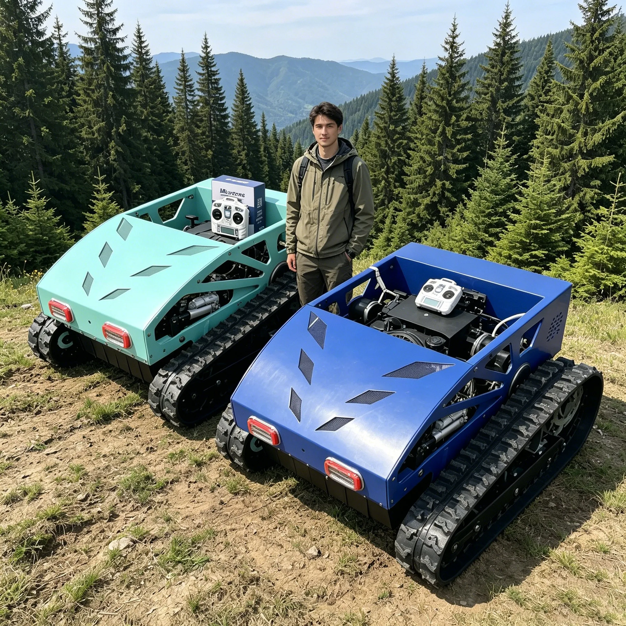 Customized hot selling optional multiple colors 80-100cm cutting width remote control lawn mower, cutting height 0-26cm
Customized hot selling optional multiple colors 80-100cm cutting width remote control lawn mower, cutting height 0-26cm