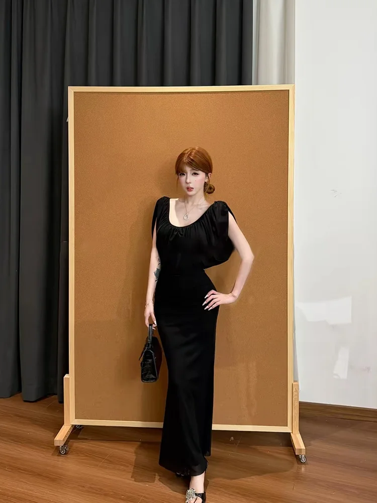 Stazf7 Summer Sexy U-Neck Long Skirt Women's plus Size Pure Desire Wind Pleated Waist Cinching Bodycon Skirt French Style
Stazf7 Summer Sexy U-Neck Long Skirt Women's plus Size Pure Desire Wind Pleated Waist Cinching Bodycon Skirt French Style