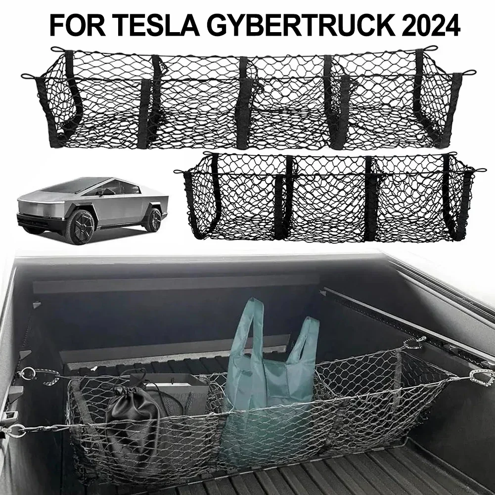 4-карманный багажник автомобиля, сетка для хранения багажа для Tesla Cybertruck 2024, автозапчасти, черная грузовая сетка, аксессуары для салона автомобиля
4-карманный багажник автомобиля, сетка для хранения багажа для Tesla Cybertruck 2024, автозапчасти, черная грузовая сетка, аксессуары для салона автомобиля