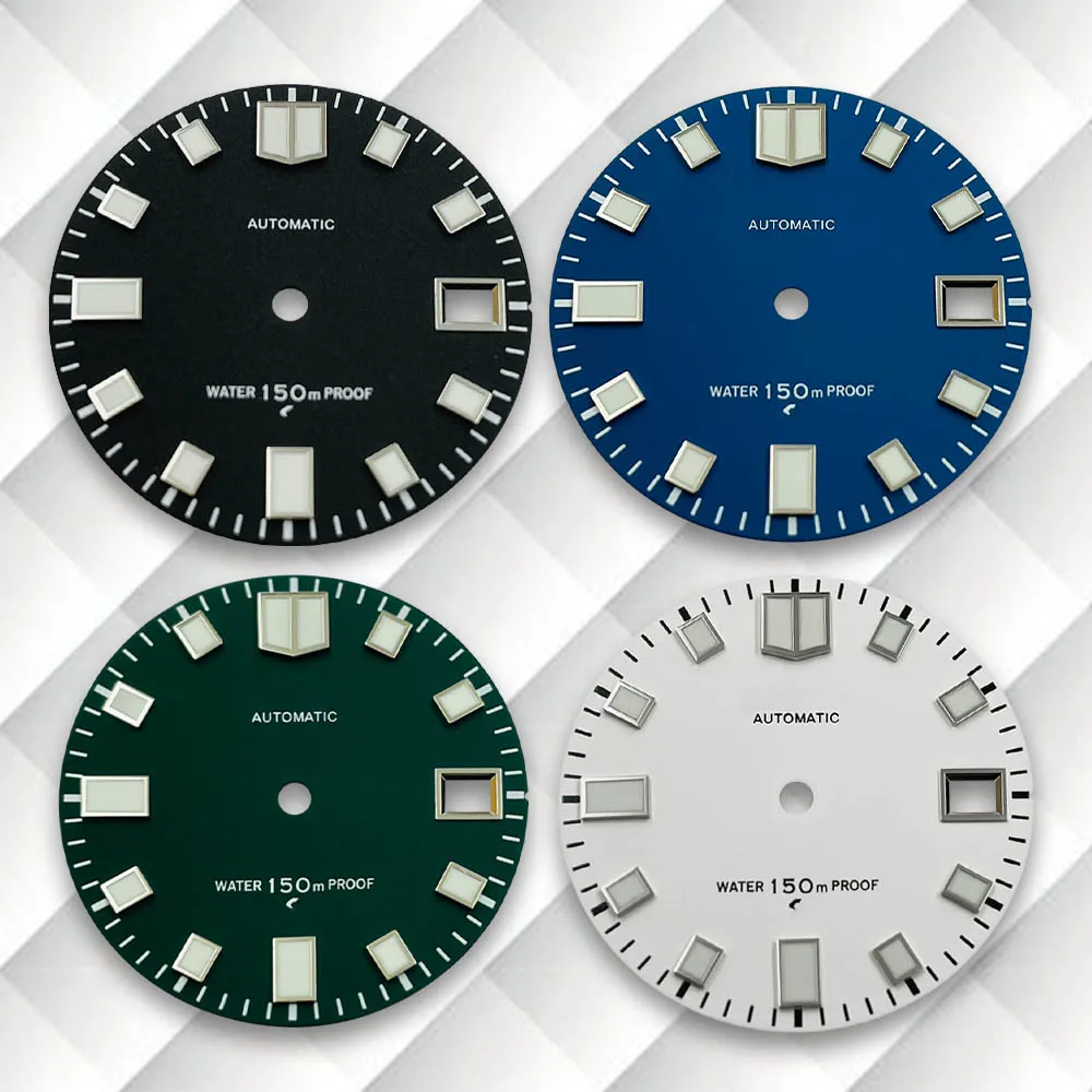28.5mm S Logo Matte Dial Green Luminous Fit NH35/NH36/4R/7S Japanese Movement Diving Latest styles Watch Modification Accessorie
28.5mm S Logo Matte Dial Green Luminous Fit NH35/NH36/4R/7S Japanese Movement Diving Latest styles Watch Modification Accessorie
