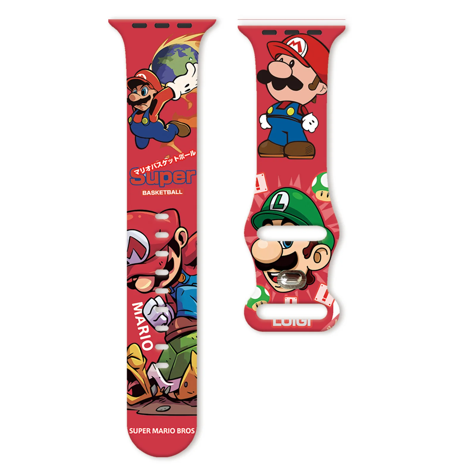 Clever Mario Series Pattern Print Strap for Apple Watch 11/10/9/8/7/SE, Soft Waterproof Replacement Silicone Band 45mm/44mm/42mm 
Clever Mario Series Pattern Print Strap for Apple Watch 11/10/9/8/7/SE, Soft Waterproof Replacement Silicone Band 45mm/44mm/42mm