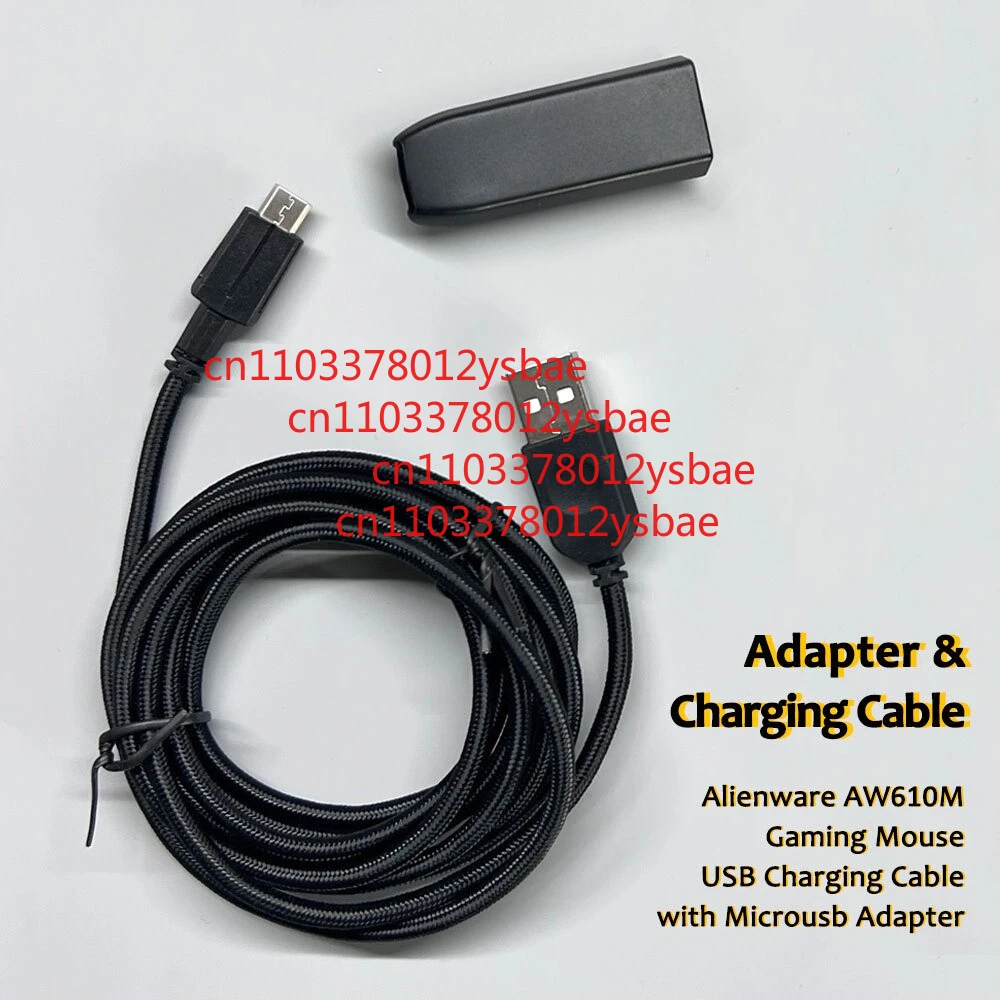 For Alienware AW610M Gaming Mouse USB Charging Cable with Adapter
For Alienware AW610M Gaming Mouse USB Charging Cable with Adapter