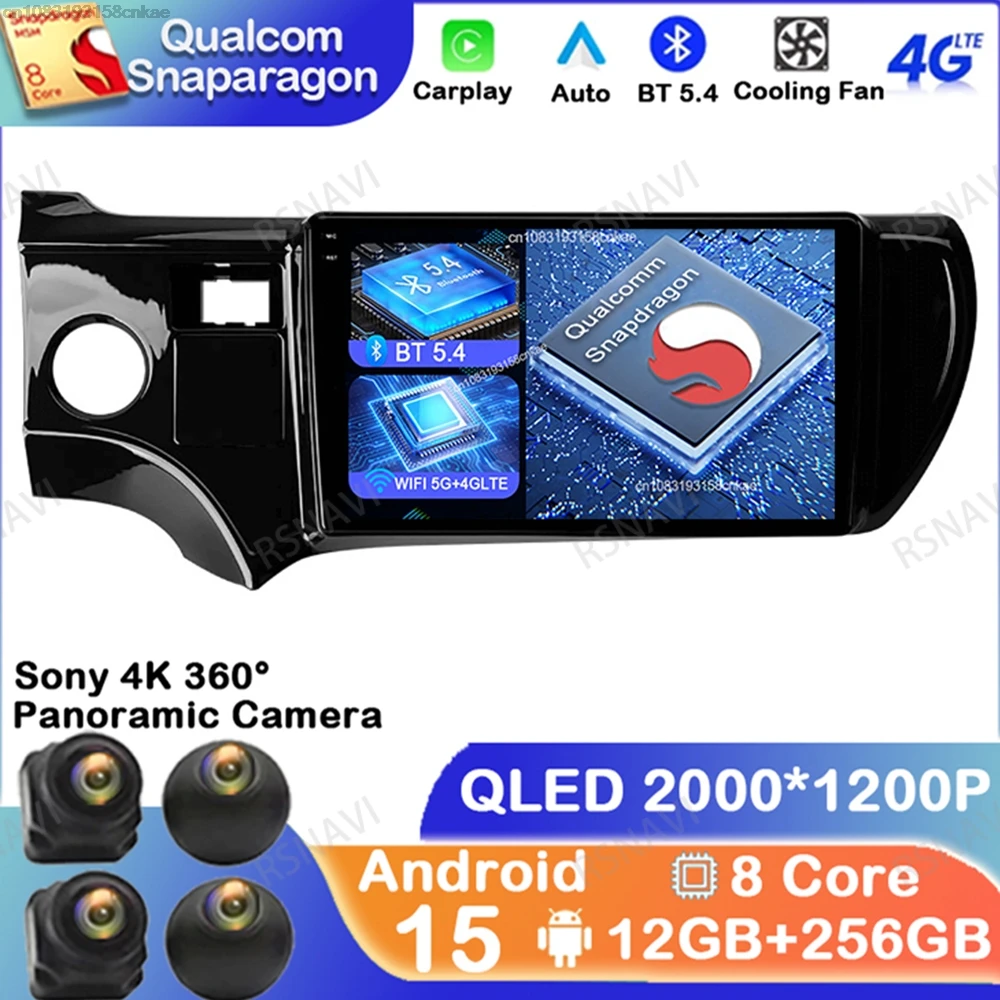 Android 15 For Toyota Aqua Prius C 2011-2017 5G WIFI Stereo Car Radio Viedo Player Navigation Head Unit QLED Qualcomm Multimedia
Android 15 For Toyota Aqua Prius C 2011-2017 5G WIFI Stereo Car Radio Viedo Player Navigation Head Unit QLED Qualcomm Multimedia