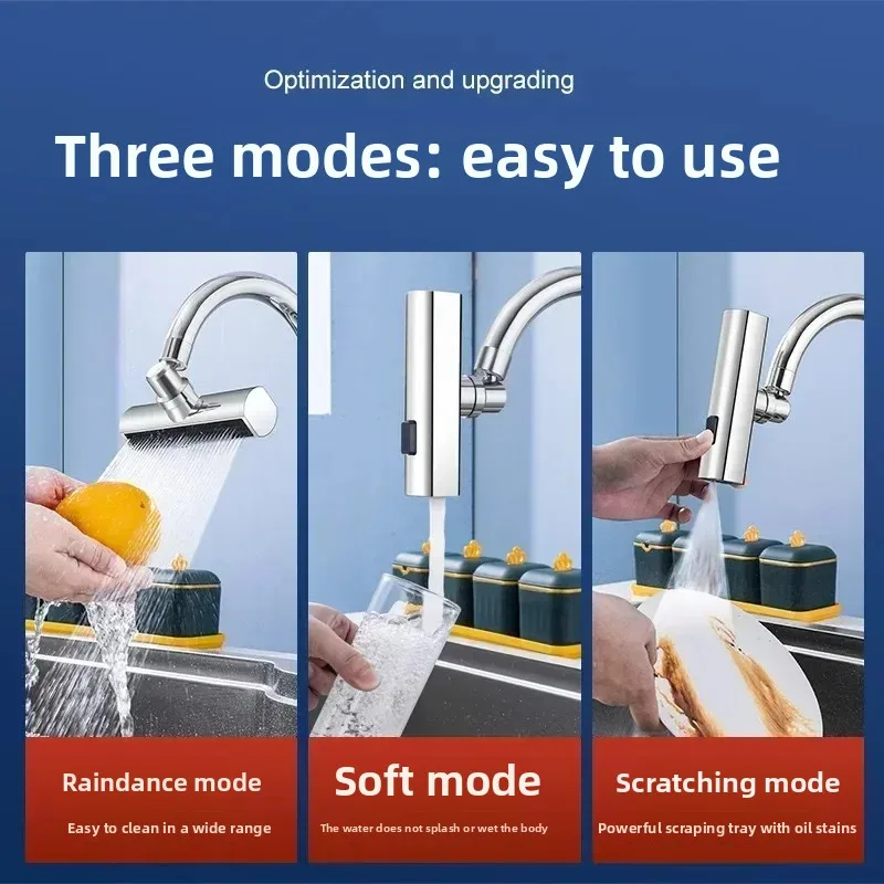 Faucet Extension Device Waterfall Three Level Universal Rotating Faucet Anti Base Water God Device Home Kitchen Hot Cold
Faucet Extension Device Waterfall Three Level Universal Rotating Faucet Anti Base Water God Device Home Kitchen Hot Cold