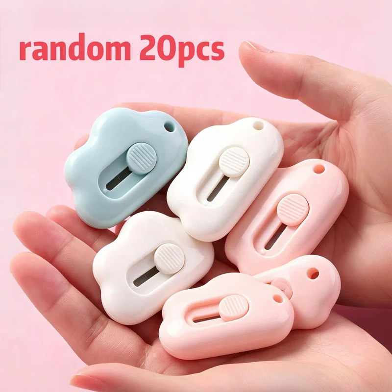 20Pcs Cloud Shaped Retractable Utility Knife Mini Paper Cutter Portable Envelope Slitter for Student Craft Office Stationery
20Pcs Cloud Shaped Retractable Utility Knife Mini Paper Cutter Portable Envelope Slitter for Student Craft Office Stationery