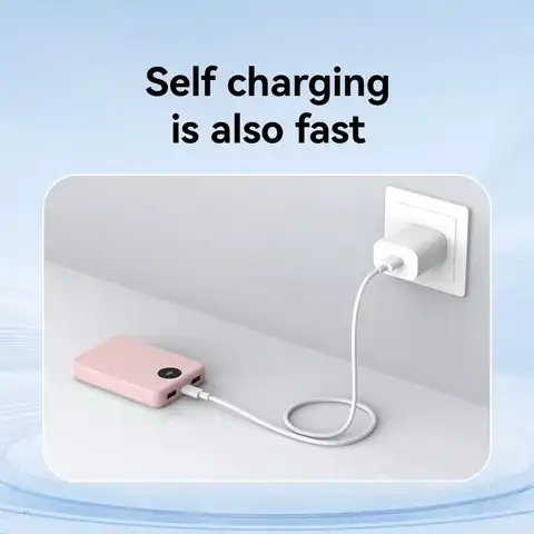 10000mAh Portable Power Bank Mobile Phone Charger, Small And Lightweight, Built-In Type-C Two-Way Charging And Discharging