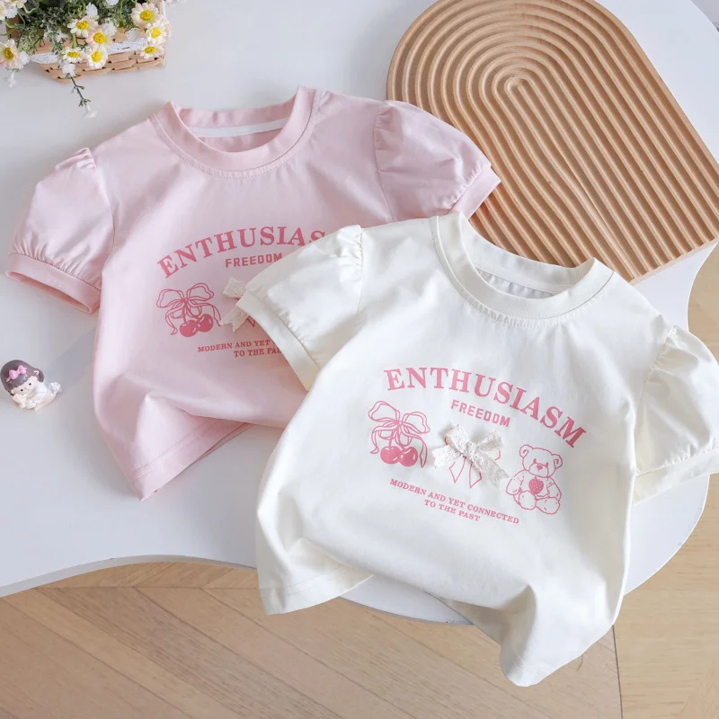 KXKM-Girls Summer Princess Style Cute Flower Bow DecorationTT-shirt25New Korean Style Baby Sweet Cartoon Short Sleeve
KXKM-Girls Summer Princess Style Cute Flower Bow DecorationTT-shirt25New Korean Style Baby Sweet Cartoon Short Sleeve