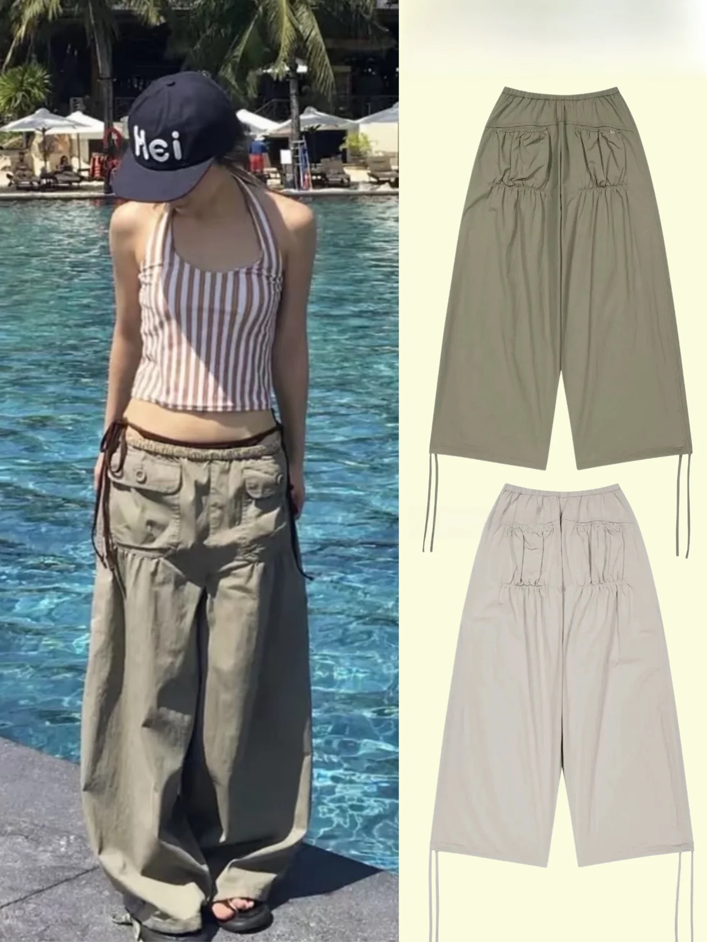 Tax-Free Coyseio Women's Cargo Pants Drawstring Waist Pockets Casual Style Summer 2026 Natural Waist Cotton Straight Leg
Tax-Free Coyseio Women's Cargo Pants Drawstring Waist Pockets Casual Style Summer 2026 Natural Waist Cotton Straight Leg
