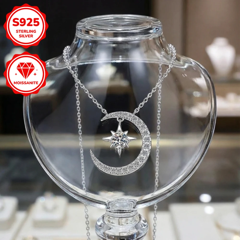 1pc 0.5 Carat S925 Sterling Silver Moissanite Star Pendant Necklace, A Versatile Piece of Jewelry Suitable for Everyday Wear.
1pc 0.5 Carat S925 Sterling Silver Moissanite Star Pendant Necklace, A Versatile Piece of Jewelry Suitable for Everyday Wear.