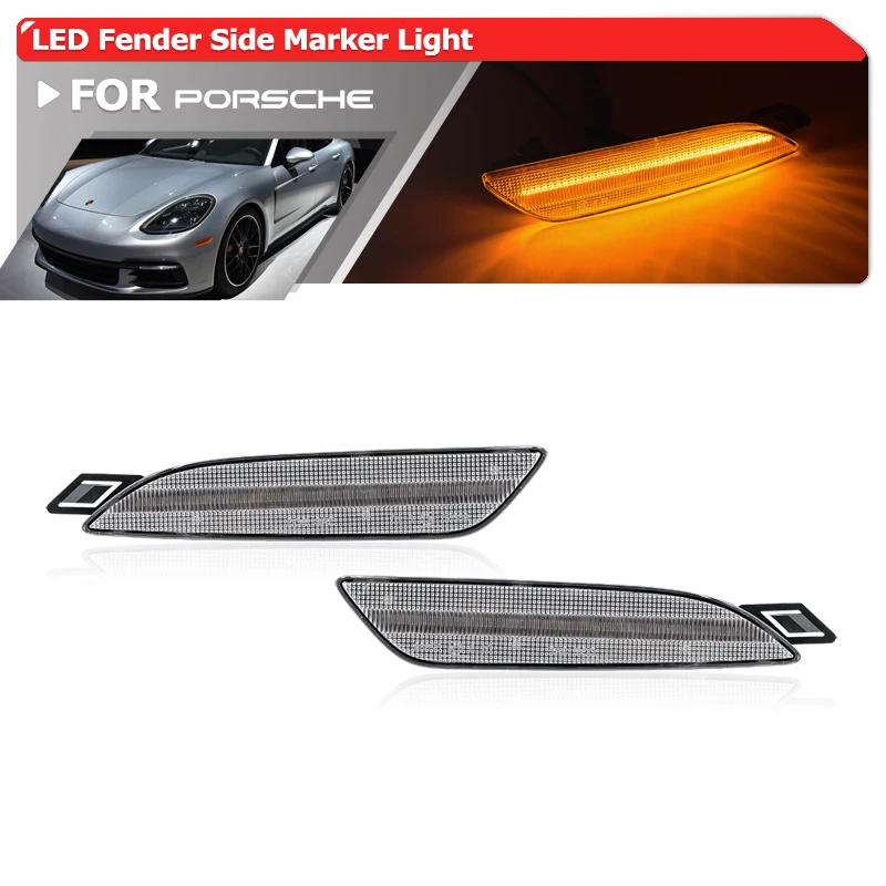 For Porsche Panamera 970 LCI 2014-2016 Led Side Marker Lights Auto Fender Flare Lamps OEM: 970-631-047 970-631-048
For Porsche Panamera 970 LCI 2014-2016 Led Side Marker Lights Auto Fender Flare Lamps OEM: 970-631-047 970-631-048