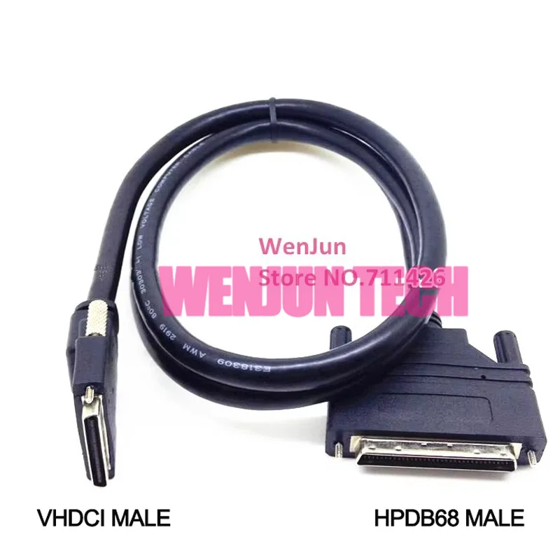 SCSI HDB68 Data Cable VHDCI68 To HPDB68 External Adapter Cord VHDCI 68 To HPDB 68 Pin Connection Cable 1.5m V68
SCSI HDB68 Data Cable VHDCI68 To HPDB68 External Adapter Cord VHDCI 68 To HPDB 68 Pin Connection Cable 1.5m V68