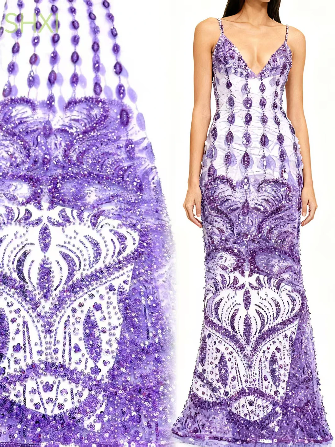 Luxurious Nigerian African Beaded Lace Fabric High Quality Sequins Embroidery African French Lace Fabric For Sewing Dress
Luxurious Nigerian African Beaded Lace Fabric High Quality Sequins Embroidery African French Lace Fabric For Sewing Dress