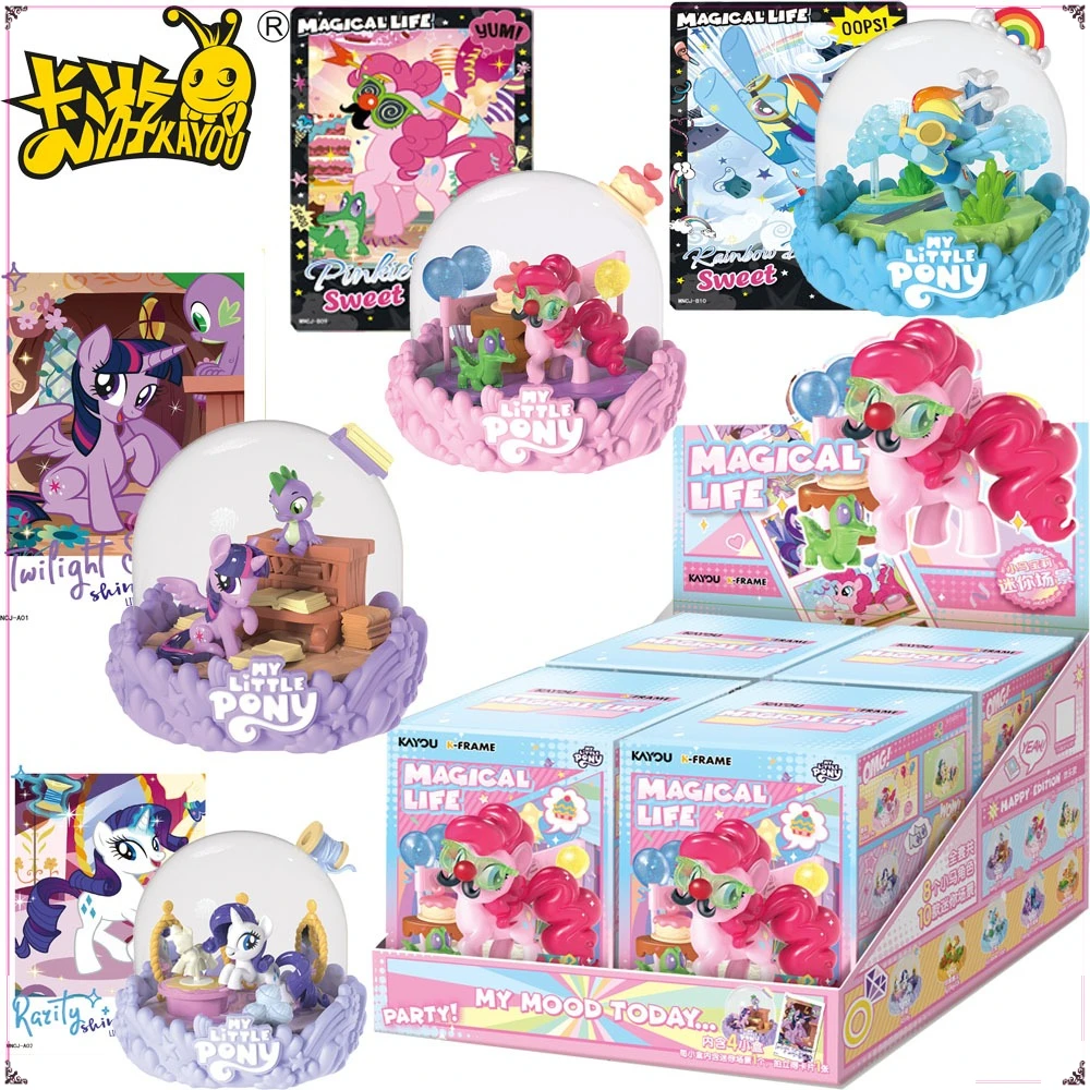Official KAYOU My Little Pony Mini Scene Blind Box Cartoon Design Delicate Toys Model Decorative Ornaments Kids Birthday Gifts
Official KAYOU My Little Pony Mini Scene Blind Box Cartoon Design Delicate Toys Model Decorative Ornaments Kids Birthday Gifts