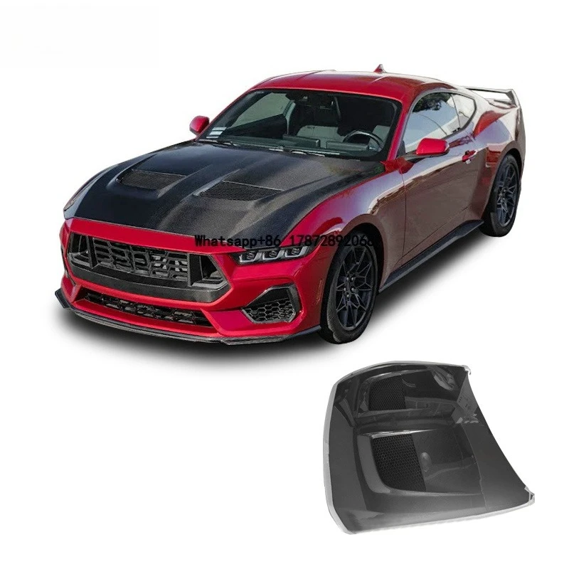 2024 for Mustang GTD Model Modified Carbon Fiber Engine Hood Perforated Mustang Specific with Bolts New Condition
2024 for Mustang GTD Model Modified Carbon Fiber Engine Hood Perforated Mustang Specific with Bolts New Condition
