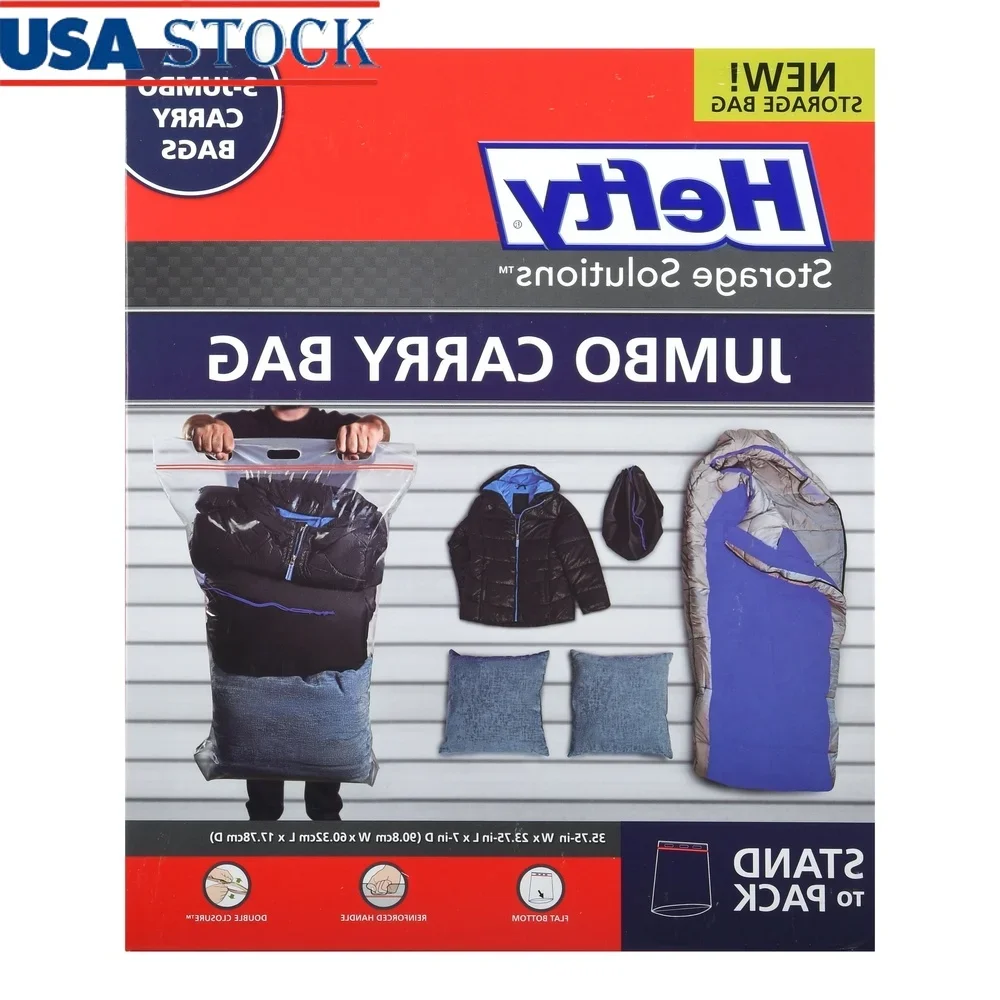 Heavy Duty Jumbo Storage Bags Closet Organizer Reusable Carry Bags with Reinforced Handle Seasonal Items Sports Equipment Toys
Heavy Duty Jumbo Storage Bags Closet Organizer Reusable Carry Bags with Reinforced Handle Seasonal Items Sports Equipment Toys