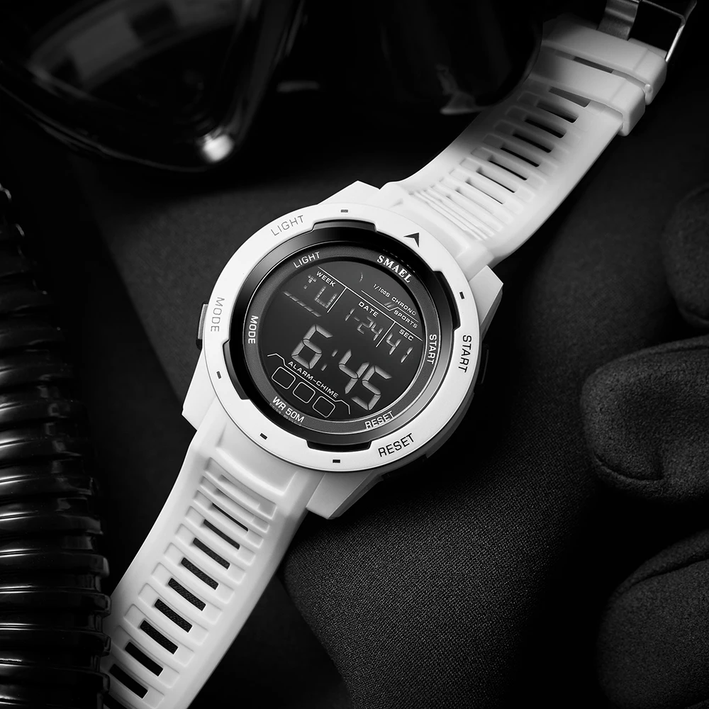 SMAEL 8105 Dual Display Military Watch for Men - 50M Waterproof LED Backlight Alarm Chronograph Stopwatch Shockproof Sport
SMAEL 8105 Dual Display Military Watch for Men - 50M Waterproof LED Backlight Alarm Chronograph Stopwatch Shockproof Sport