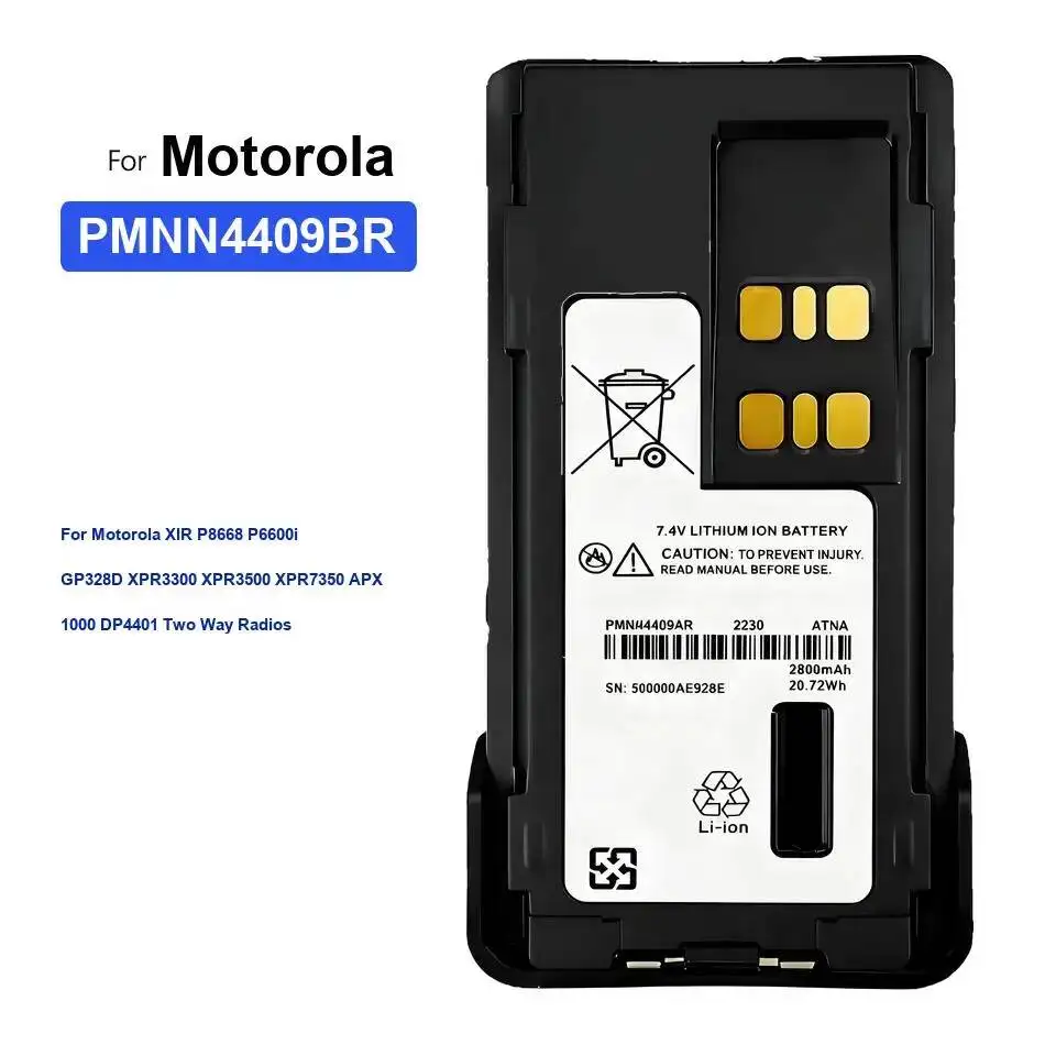 Battery PMNN4409BR 2800Mah For Motorola Xir P8668 P6600i GP328D XPR3300 XPR3500 XPR7350 Apx 1000 DP4401 Two Way Radios
Battery PMNN4409BR 2800Mah For Motorola Xir P8668 P6600i GP328D XPR3300 XPR3500 XPR7350 Apx 1000 DP4401 Two Way Radios