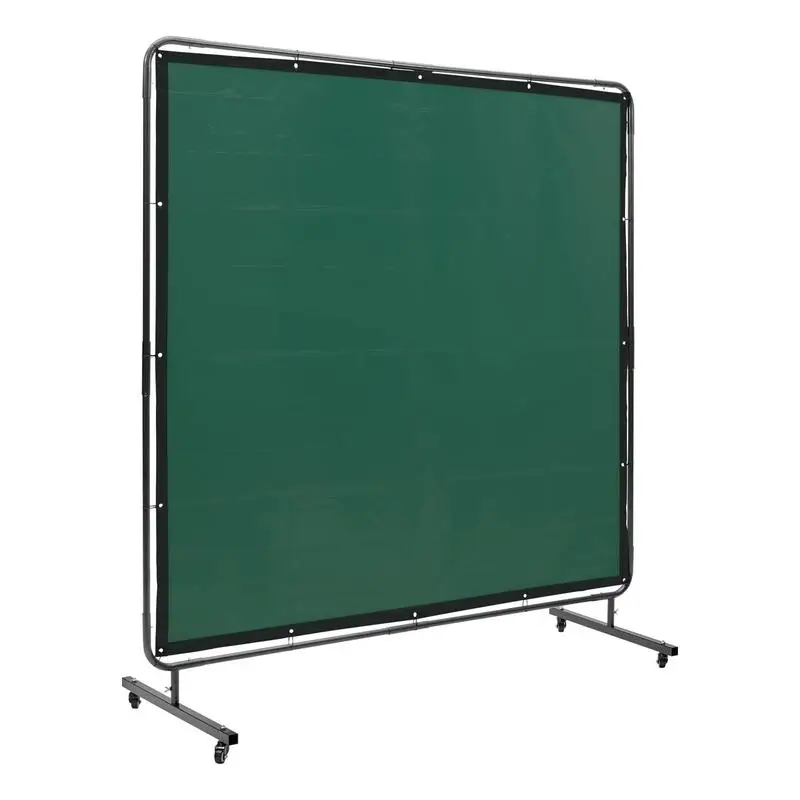 Welding Shielding Panel 6' x 6' For Workshop Industrial Metalwork, Flame-Resistant Vinyl Protection 4 Swivel Wheels 2 Lockable Casters Moveable Professional Green
Welding Shielding Panel 6' x 6' For Workshop Industrial Metalwork, Flame-Resistant Vinyl Protection 4 Swivel Wheels 2 Lockable Casters Moveable Professional Green