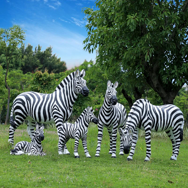 Outdoor glass fiber reinforced plastic simulation zebra sculpture villa courtyard garden landscape ornaments animal model
Outdoor glass fiber reinforced plastic simulation zebra sculpture villa courtyard garden landscape ornaments animal model