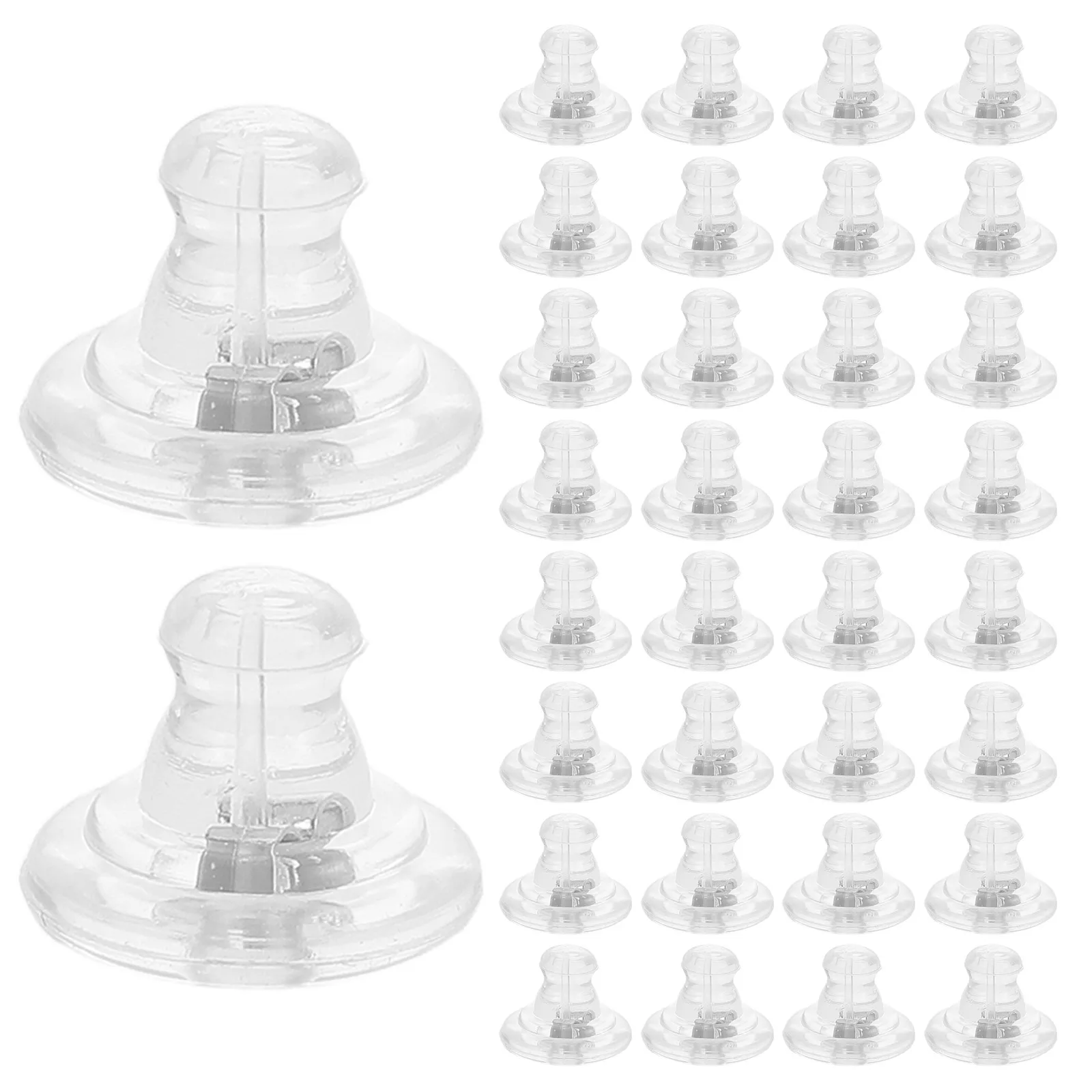 100 шт., стопор для задней крышки сережек, силиконовый прозрачный сменный безопасный держатель, противопровисающий легкий диск для повседневного ношения 
100 шт., стопор для задней крышки сережек, силиконовый прозрачный сменный безопасный держатель, противопровисающий легкий диск для повседневного ношения