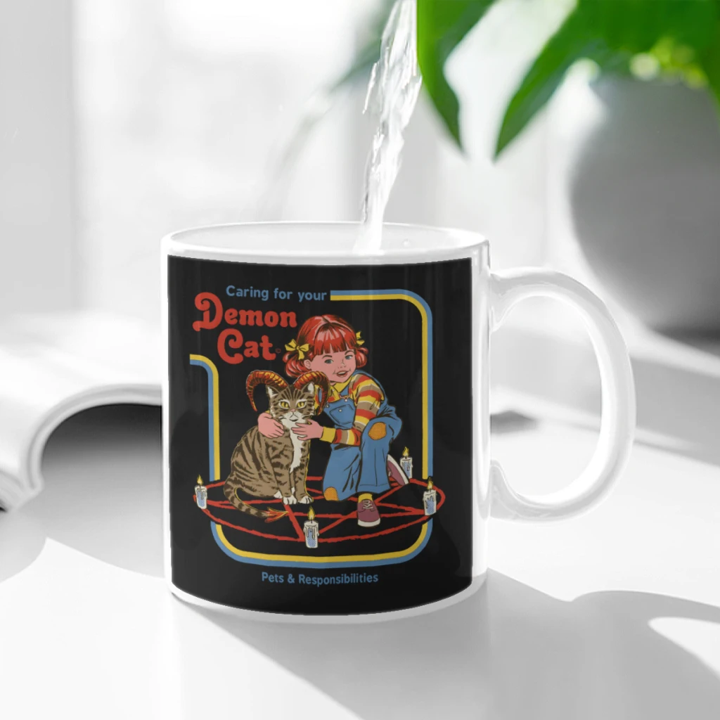 Caring for Your Demon Cat Ceramic Cup Coffee Oatmeal Breakfast Cup Creative Personality Mug
Caring for Your Demon Cat Ceramic Cup Coffee Oatmeal Breakfast Cup Creative Personality Mug