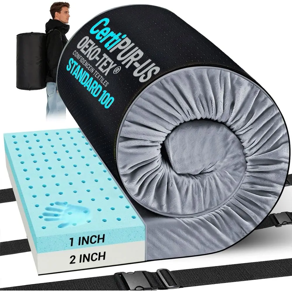 Ventilated Breathable 3-Inch Water-Resistant Camping Mattress with Non-Slip Surface and Portable Storage Bag
Ventilated Breathable 3-Inch Water-Resistant Camping Mattress with Non-Slip Surface and Portable Storage Bag