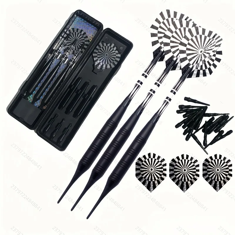 Electronic Dart Tray Special Soft Head Dart Set, Includes 23g Plastic Arrow, Brass Dart Body, and Aluminum Dart Rod
Electronic Dart Tray Special Soft Head Dart Set, Includes 23g Plastic Arrow, Brass Dart Body, and Aluminum Dart Rod