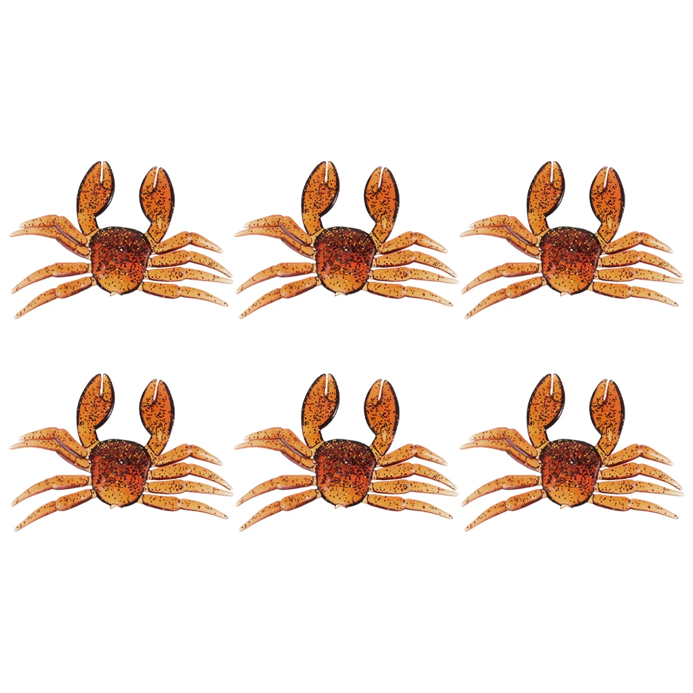 6pcs Crab Fishing Baits Artificial Lures Freshwater Saltwater PVC Simulation Bait Reusable Wear Resistant Fishing Accessories
6pcs Crab Fishing Baits Artificial Lures Freshwater Saltwater PVC Simulation Bait Reusable Wear Resistant Fishing Accessories