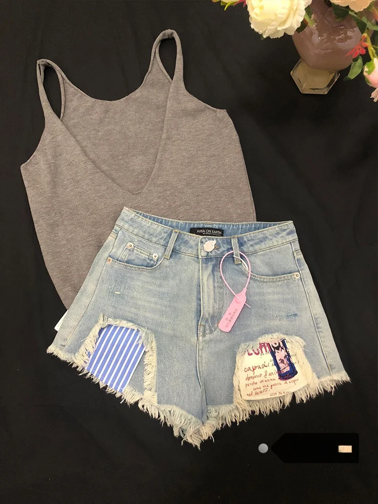High Waist A-Line Short Jeans Women's Summer Slimming Hot Pants Blue Washed Denim Retro Style Straight Leg Micro Stretch
High Waist A-Line Short Jeans Women's Summer Slimming Hot Pants Blue Washed Denim Retro Style Straight Leg Micro Stretch