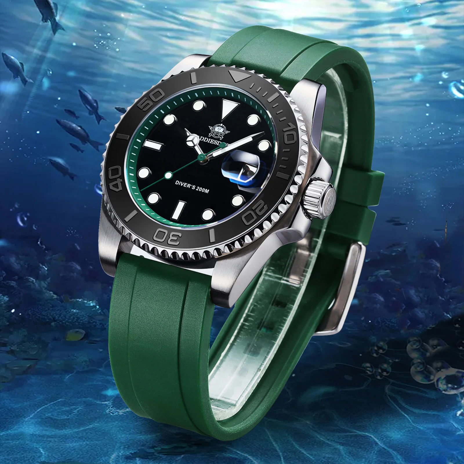 ADDIESDIVE New TOP Men's Brand Quartz Watch 200m diver watches 41mm Wristwatch Calendar Display BGW-9 Luminous Watches Men watch
ADDIESDIVE New TOP Men's Brand Quartz Watch 200m diver watches 41mm Wristwatch Calendar Display BGW-9 Luminous Watches Men watch