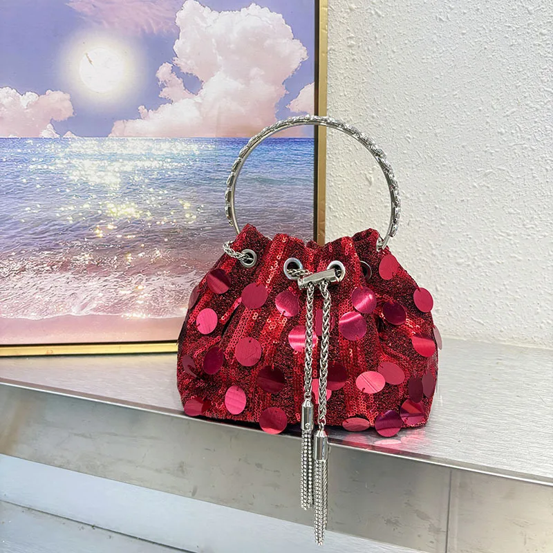 Sequins Handbags Purses Women Party Small Tote Bag Fashion Lady Bucket Bags Girls Wristlets
Sequins Handbags Purses Women Party Small Tote Bag Fashion Lady Bucket Bags Girls Wristlets
