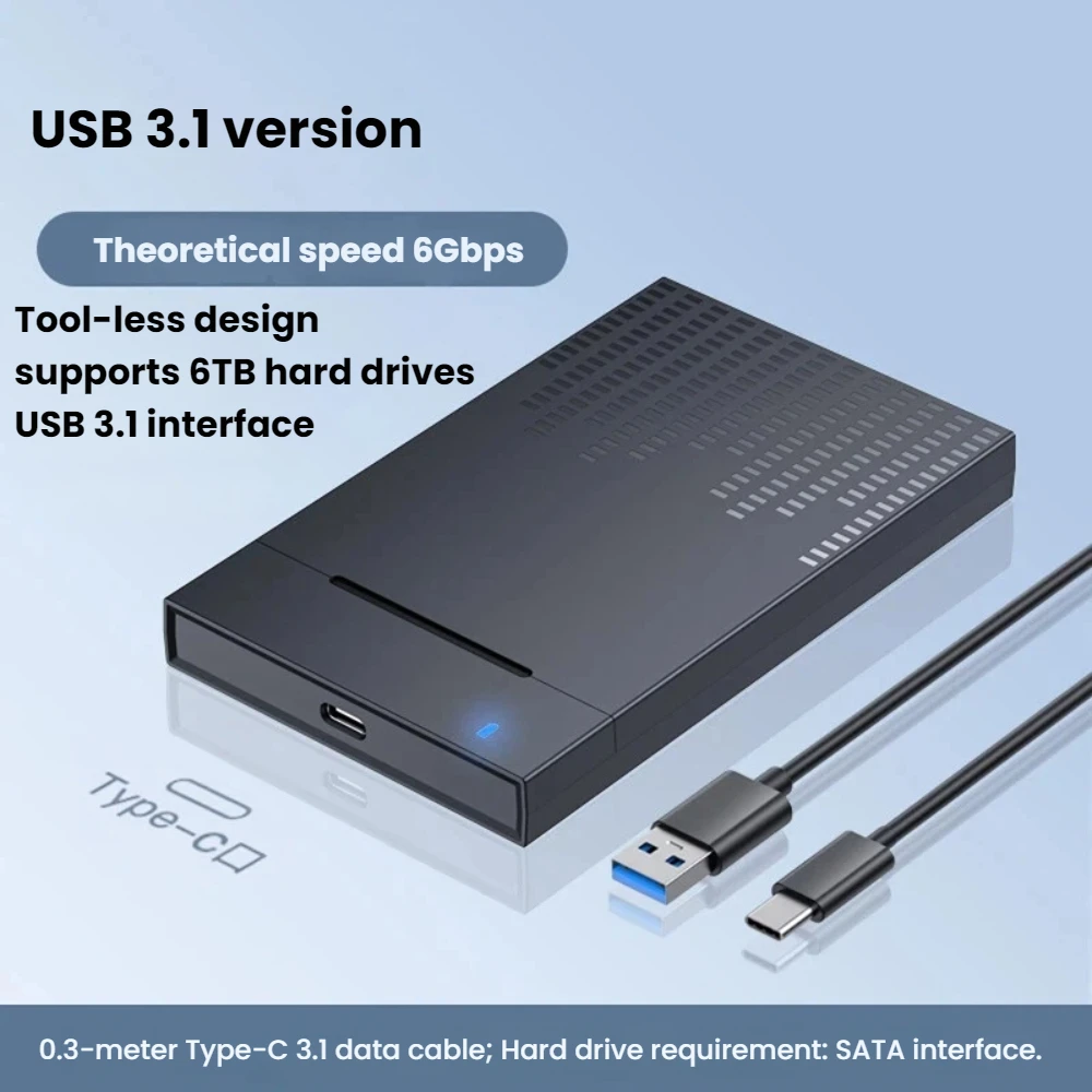TISHRIC External Hard Drive Enclosure SSD HD Case 2.5 Inch Sata To Usb 3.0/Type C Hard Disk Enclosure/Box/Housing Up To 6Gbps
TISHRIC External Hard Drive Enclosure SSD HD Case 2.5 Inch Sata To Usb 3.0/Type C Hard Disk Enclosure/Box/Housing Up To 6Gbps