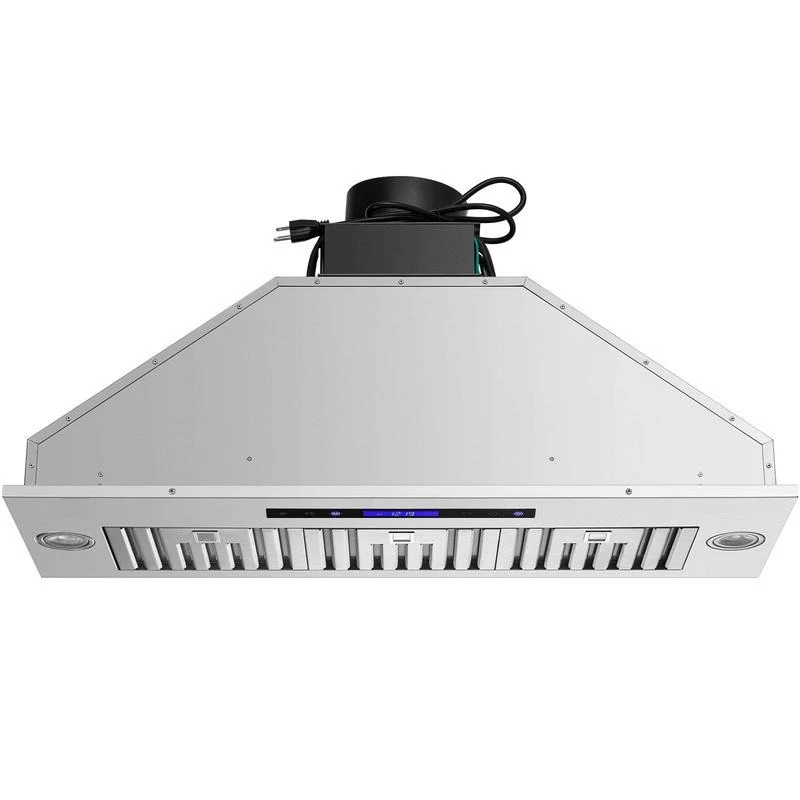 Built-in Kitchen Vent Hood 36 Inch For Cooking Ventilation Smoke Extraction Meal Preparation, 900CFM 4-Speed Suction Touch Remote Control LED Lights Baffle Filters Ducted Ductless Convertible ETL Listed
Built-in Kitchen Vent Hood 36 Inch For Cooking Ventilation Smoke Extraction Meal Preparation, 900CFM 4-Speed Suction Touch Remote Control LED Lights Baffle Filters Ducted Ductless Convertible ETL Listed