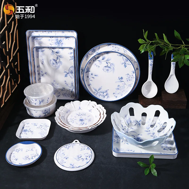 China-Chic Qinghuacongji Series Melamine Tableware, Commercial Disc Spoon, Spoon, Heat Insulation Pad, Fruit Plate, Dinner Plate
China-Chic Qinghuacongji Series Melamine Tableware, Commercial Disc Spoon, Spoon, Heat Insulation Pad, Fruit Plate, Dinner Plate