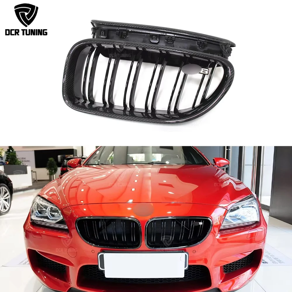 Real Carbon Front Grille For BMW 2012-17 6 Series M6 F06 F12 F13 Air Intake Front Bumper Dual Slats Grills 640i 650i 640d
Real Carbon Front Grille For BMW 2012-17 6 Series M6 F06 F12 F13 Air Intake Front Bumper Dual Slats Grills 640i 650i 640d