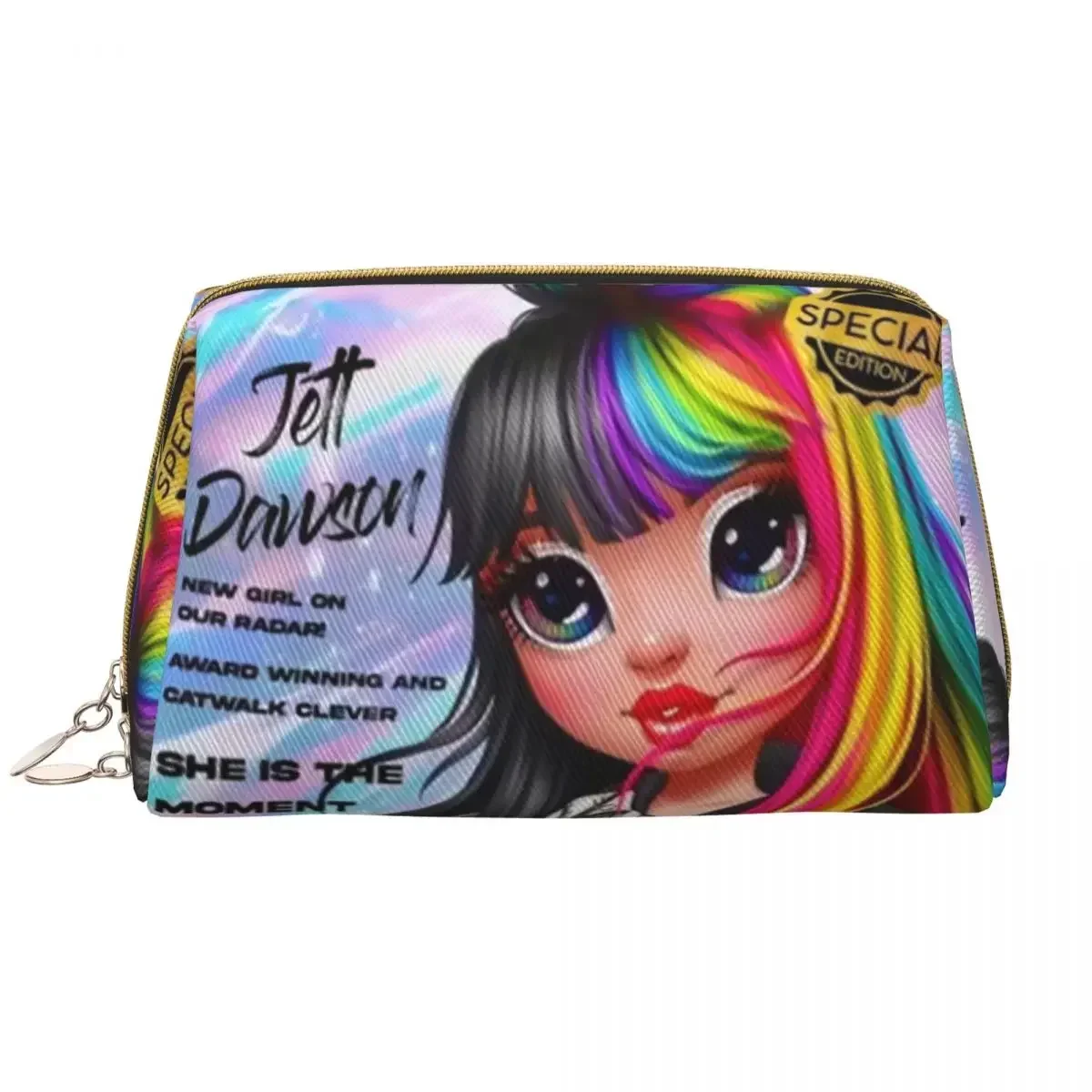 Изготовленная на заказ радужная высокая косметичка для женщин, мультяшная анимация, косметический органайзер для макияжа, женская коробка для хранения красоты, Dopp Kit Box 
Изготовленная на заказ радужная высокая косметичка для женщин, мультяшная анимация, косметический органайзер для макияжа, женская коробка для хранения красоты, Dopp Kit Box