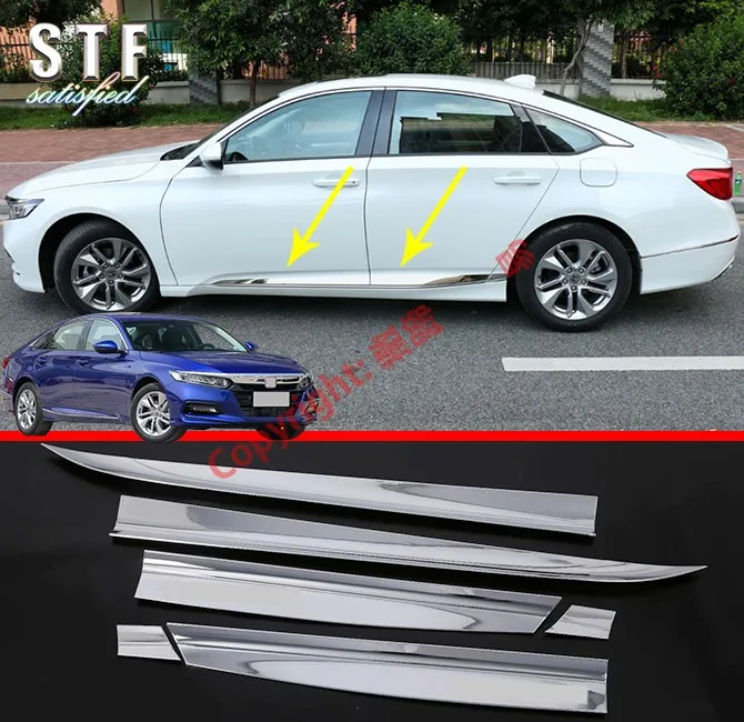 ABS Хромированная Боковая дверь, Задняя отделка для Honda Accord MK10 2018 2019, автомобильные аксессуары, наклейки
ABS Хромированная Боковая дверь, Задняя отделка для Honda Accord MK10 2018 2019, автомобильные аксессуары, наклейки