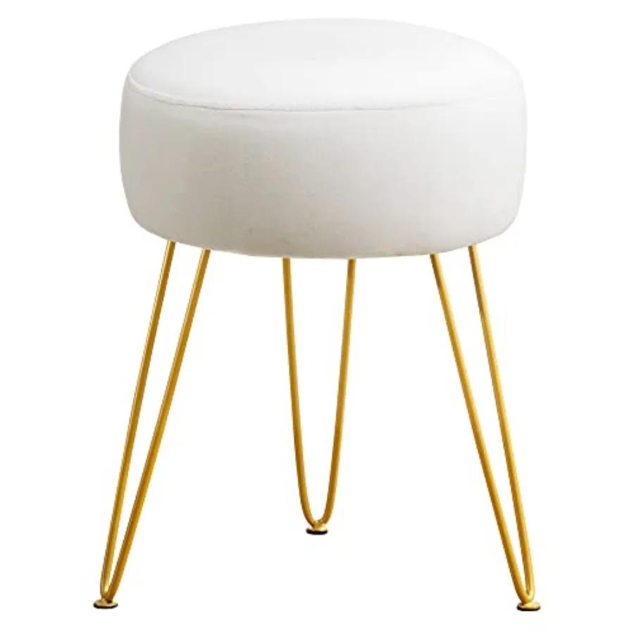 Vanity Stool, White Vanity Stools for Makeup Room, Round Ottoman Feet Stool, Velvet Footrest Vanity Chair for Bathroom Vanity,
Vanity Stool, White Vanity Stools for Makeup Room, Round Ottoman Feet Stool, Velvet Footrest Vanity Chair for Bathroom Vanity,