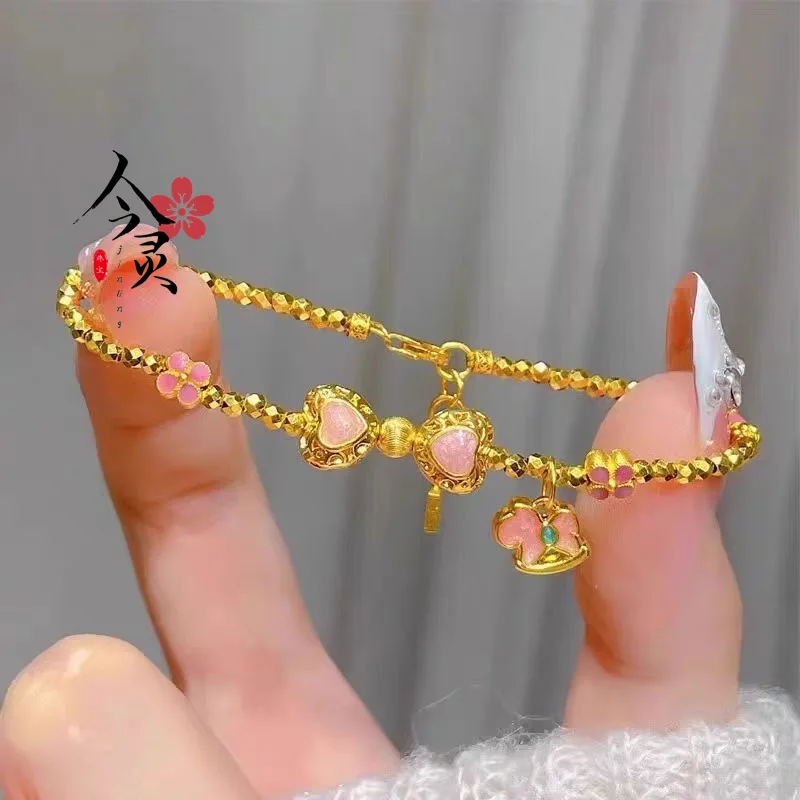 Light luxury 24K real gold burnt blue bow horse bungee bead bracelet female new fairy hand string gift to girlfriend
Light luxury 24K real gold burnt blue bow horse bungee bead bracelet female new fairy hand string gift to girlfriend