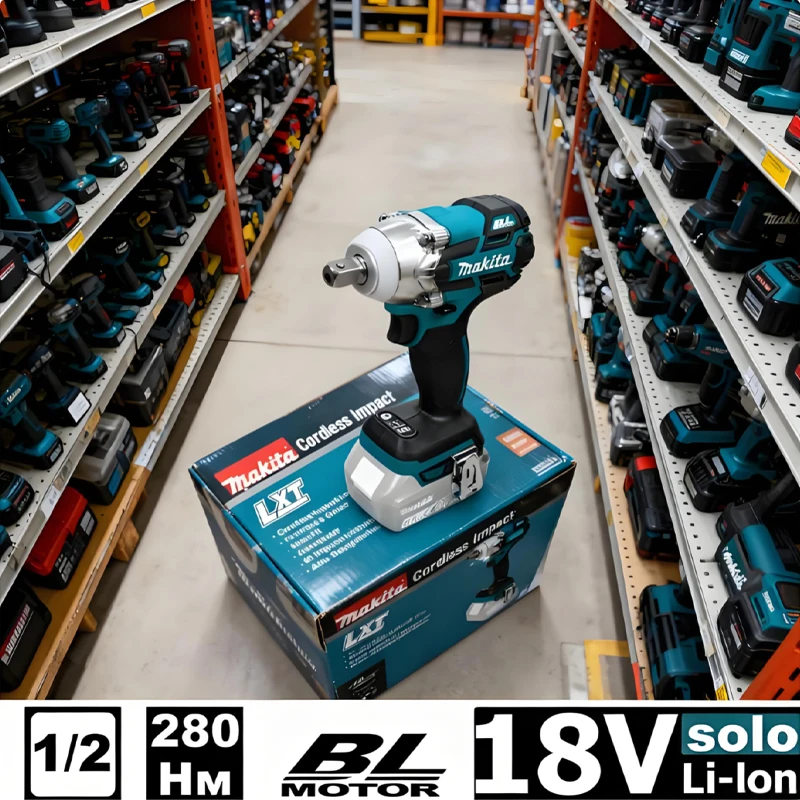 MAKITA DTW285 Cordless Impact Wrench 18V Brushless Motor High Torque 280N.m 1/2" Socket Rechargeable Electric Wrench DTW285
MAKITA DTW285 Cordless Impact Wrench 18V Brushless Motor High Torque 280N.m 1/2" Socket Rechargeable Electric Wrench DTW285