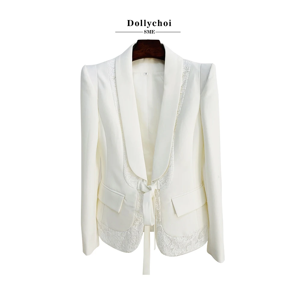 Coat+Wide Leg Pants women's Suit, Star New Style, Personalized Peak Shoulder Lace Patchwork Suit, Two-Piece Set
Coat+Wide Leg Pants women's Suit, Star New Style, Personalized Peak Shoulder Lace Patchwork Suit, Two-Piece Set