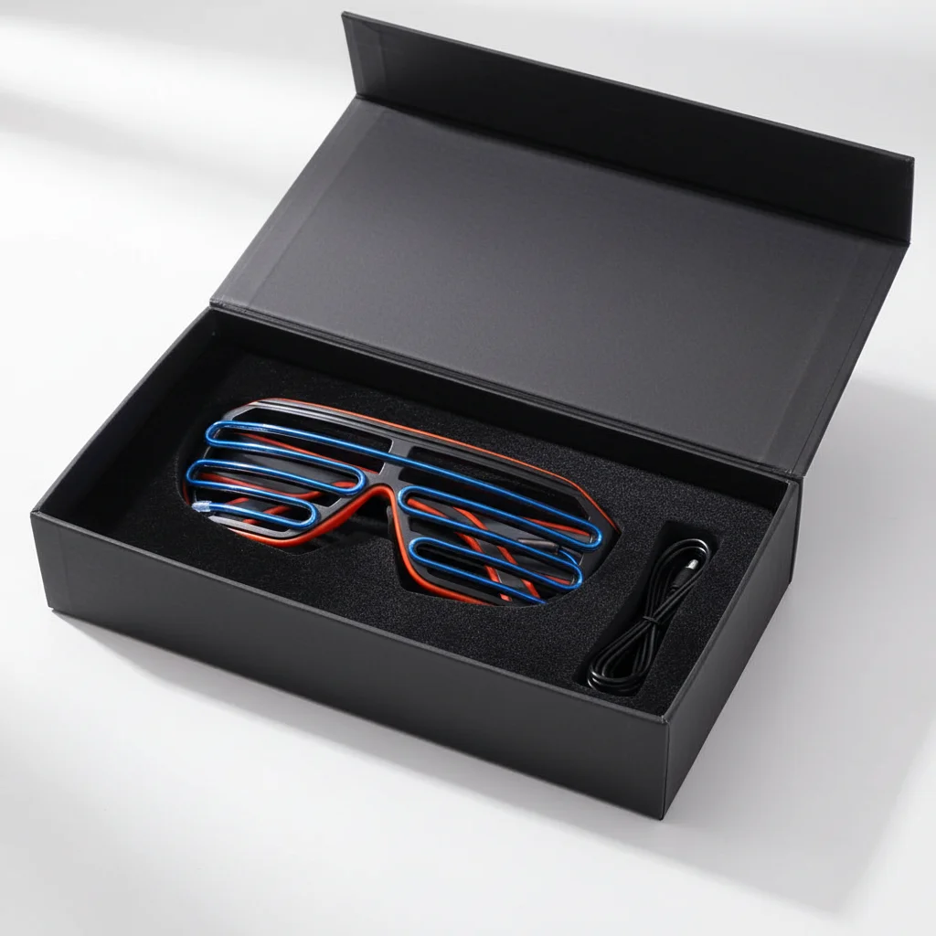 Colorful Luminous Glasses Glow-In-The-Dark Double Colors Fluorescent Glasses Simple Wireless Led Glowing Glasses For Party Gifts
Colorful Luminous Glasses Glow-In-The-Dark Double Colors Fluorescent Glasses Simple Wireless Led Glowing Glasses For Party Gifts